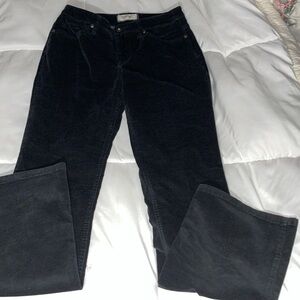 Sonoma size 4, average/regular black boot-cut corduroy pants